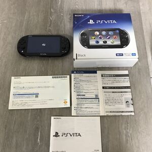 ★1016 ジャンク扱い 通電のみの確認済 SONY ブラック PSVITA Wi-Fiモデル PCH-2000 ZA11 Playstation ヴィータ Vita 現状品