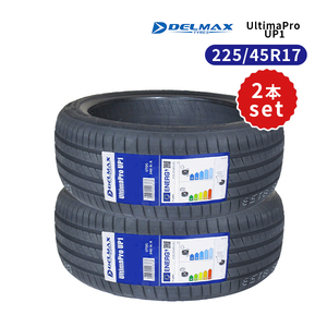 2本セット 225/45R17 2024年製造 新品サマータイヤ DELMAX UltimaPro UP1 送料無料 225/45/17