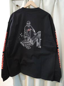 X-LARGE エクストララージ XLARGE OPERATOR L/S POCKET TEE 黒 Lサイズ 人気品　送料\230~