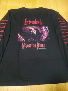 ENTOMBED 長袖 Tシャツ Wolverine Blues 黒XL ロンT / death obituary deicide cannibal corpse suffocation morbid angel autopsy exhumed