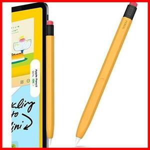 【先着順！残り１つ】 ★イエロー★ Pencil 第二世代用シリコン保護ケース Apple 鉛筆レトロデザイン AhaStyle 柔らかなシリコン材質