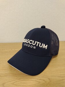 ＼送料込み！／【Aquascutum】アクアスキュータム キャップ 濃紺 ネイビー メッシュ 帽子 ゴルフウェア GOLF スポーツ ファッション