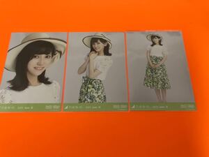 池田瑛紗　乃木坂46 麦わら帽子　ランダム生写真　3種コンプ