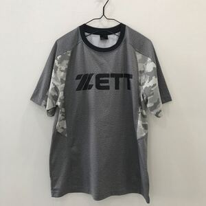 LV2112 ZETT 半袖スポーツウェアTシャツ グレー メンズ L