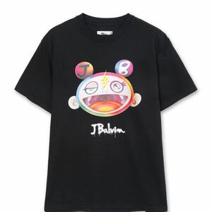 黒XL J Balvin x Takashi Murakami JB MONSTER FACE TEE