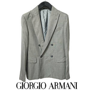 シーズンの極上の仕上がり ダブルジャケット コレクションアイテム ジョルジオアルマーニ GIORGIO ARMANI Mサイズ 48サイズ