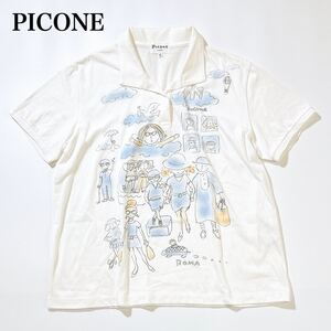 PICONE ピッコーネ ポロシャツ プリント 2 M レディース C112405-59