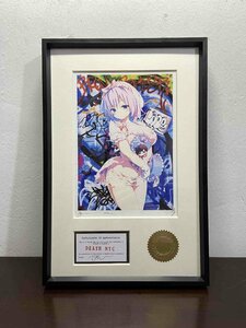 DEATH NYC 額付き 世界限定100枚 ポップアート黒幕ゲーム イカサマメイド・姫路白雪 可愛い 小 現代アート