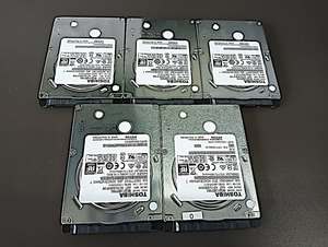 東芝 TOSHIBA MQ01ABF050 2.5インチ SATA HDD 500GB 5個セット　正常品