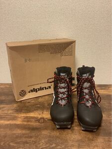 K1571）アルピナ alpina TOURING スキーブーツ T5 クロスカントリー 登山靴 トレッキングシューズ EU44 27.5〜28cm ブラック アウトドア 