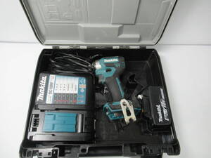 工具祭 1円スタート！ マキタ 充電式インパクトドライバ ブルー TD173DRGX 18V 6.0Ah 充電器 バッテリー1個 通電確認済み