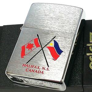 ZIPPO レア ジッポ ライター 1994年製 カナダ製 国旗 オンタリオ製 フィリピン 珍しい ビンテージ 廃盤 ヴィンテージ 未使用品 絶版