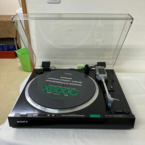 【SONY ターンテーブル 音響機器】レコードプレーヤー ソニー PS-X600C ジャンク品【倉庫】1121