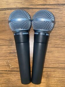  SHURE SM58 2本セット ダイナミックマイク 美品