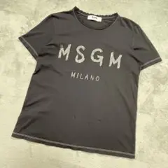 MSGM  エムエスジーエム　半袖Tシャツ　ブラック　ロゴ　M