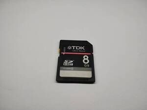 TDK　8GB　SDHCカード　フォーマット済み　SDカード　メモリーカード