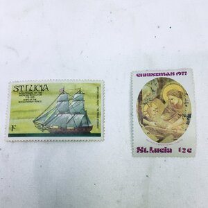 【未使用品/CH】外国切手 ST.LUCIA セントルシア 1ｃ　2/1ｃ　計2点　切手 コレクション 記念 RS0514/0000