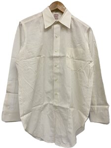 BROOKS BROTHERS◆長袖シャツ/15.5/コットン/WHT