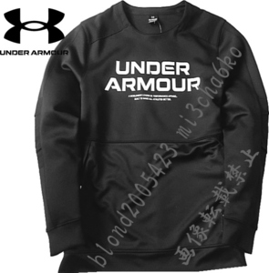 UNDER ARMOUR】アンダーアーマー ゴルフに最適 ハイブリッド4WAYストレッチ クルーネック ジャケット■BK/XL(LL)