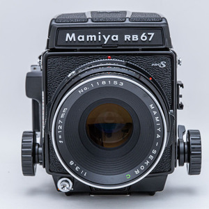 Mamiya RB67 ProS, Sekor C 127mm F3.8, 120 ProSフィルムホルダー　【管理番号007703】