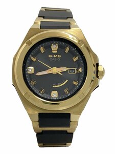 CASIO◆25th Anniversary/BABY-G/ソーラー腕時計/アナログ/BLK/MSG-W325CGD-1