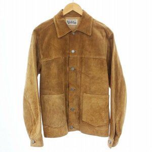 WACKO MARIA SUEDE LEATHER TRUCKER JACKET ( TYPE-1 ) スエードレザー トラッカージャケット M 茶 ブラウン 22SS-WMO-BL01