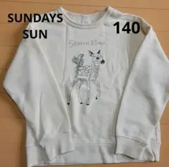 SUNDAYS SUN　トレーナー　140