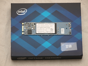 Intel Optane Memory M.2 NVMe 32GB MEMPEK1W032GA 使用時間10時間未満