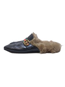 GUCCI◆サンダル/-/BLK/レザー//