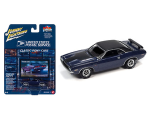 Johnny Lightning 1/64 ダッジ チャレンジャー R/T 1970 USPS パープル Dodge Challenger ミニカー