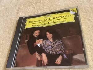 a 輸入盤 ベートーヴェン BEETHOVEN: CELLOSONATEN OP.5 VARIATIONEN MISCHA MAISKY / アルゲリッチ MARTHA ARGERICH 431 801-2