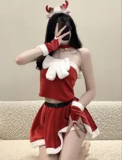 【新品未使用】6点セット サンタコスプレ クリスマス サンタ コスプレ 女の子