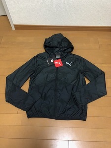 ★新品のPUMA【プーマ】の黒色ウインドジャケット、Sサイズ★8250円→3780円即決★ウインドブレーカー、ジャンパー