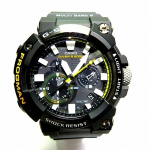 カシオ MASTER OF G FROGMAN GWF-A1000-1AJF 電波ソーラー 時計 腕時計 メンズ 美品☆0202