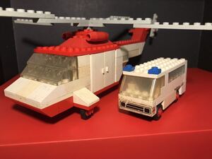 LEGO レゴ 1976年 386 Helicopter and Ambulance ジャンク　まとめて取引き可　大量出品中