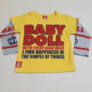 ☆中古☆美品☆BABY DOLL ベビードール　ベビド　重ね着風　長袖Tシャツ　サイズ110 