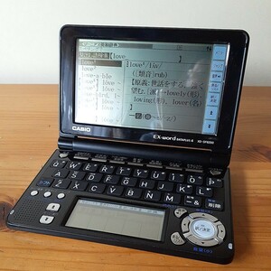 カシオ 電子辞書 EX-word ブラック　XD-SF6200 動作OK　タッチペン　音声　ブラック　送料５２０円