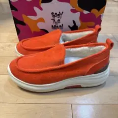 SUVSOLE poggy the man ボアローファー　28cm オレンジ