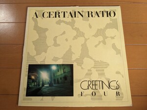 A CERTAIN RATIO-GREETINGS FOUR,POST PUNK,JOY DIVISION,NEW ORDER,POP GROUP,SLITS,FACTORY,MAGAZINE,23SKIDOO,MARK STEWART,NEW WAVE,