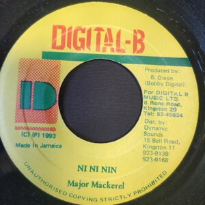 Major Mackerel / Ni Ni Nin Sleng Teng Riddim 