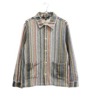 KITH キス Multi Stripe L/S Boxy Collared Overshirt マルチストライプ ボクシーカラーオーバーシャツ 長袖シャツ マルチ KHM010340