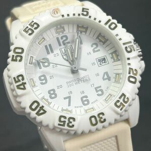 LUMINOX ルミノックス ネイビーシールズ 3057.WO スノーパトロール 腕時計 クオーツ アナログ ホワイト ダイバーズウォッチ カレンダー