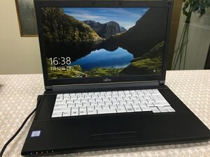 ● FUJITSU 富士通 ノートパソコン LIFEBooK A577/R /Core i3-7100U/ 2.4GHz/メモリ:8GB/HDD:500GB/Windows10 現状品 [C0712W2]