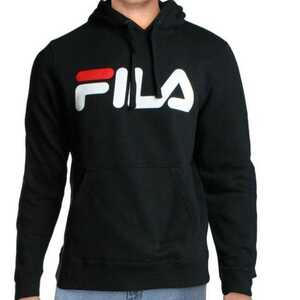 【S】FILA フィラ/プルオーバーパーカー/FIORI HOODIE/ブラック