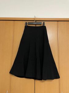 DAKSダックス カシミヤ混　ロングスカート 黒