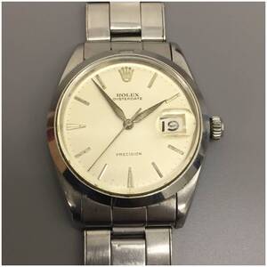 【稼働品】 ROLEX ロレックス OYSTERDATE プレシジョン 6694 メンズ 手巻き 腕時計 