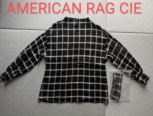 新品同様 AMERICAN RAG CIE ブラウス アメリカンラグシー チュニック チェック柄 シャツ