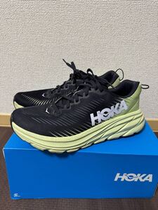 HOKA ホカ オネオネ リンコン3 RINCON3 ランニングシューズ 25.5cm ネイビー グリーン スニーカー ランニング