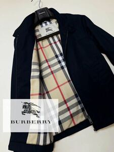 C38【現行モデル】定価18万●BURBERRY LONDON●コットンブルゾンジャケット　バーバリースイングトップ　メンズ ノバチェック