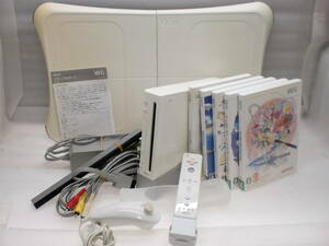 204261　Wii本体　バランスボード　テイルズオブ　スポーツリゾートソフト他付き　現状品